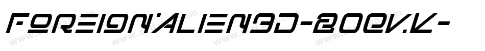 ForeignAlien3D-2OEvK字体转换