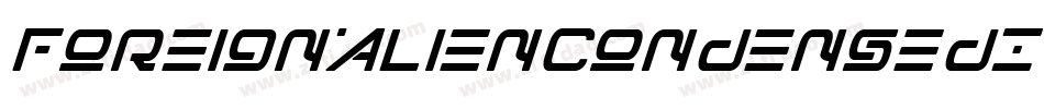 ForeignAlienCondensedItalic-YzEq8字体转换