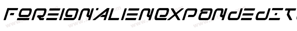 ForeignAlienExpandedItalic-vmAnO字体转换