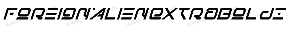 ForeignAlienExtraBoldItalic-9YKMB字体转换