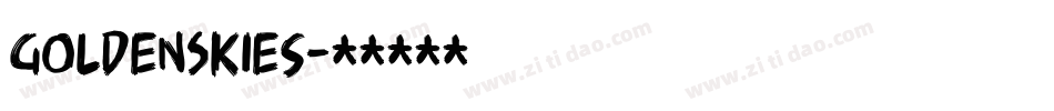 GoldenSkies字体转换