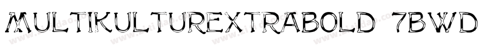 MultikulturExtrabold-7BWD字体转换