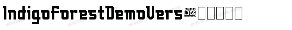 IndigoForestDemoVers字体转换