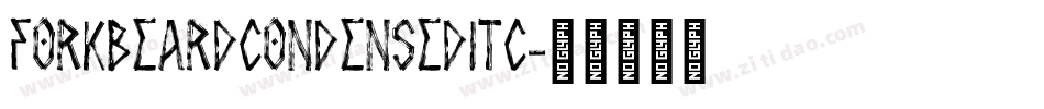 ForkbeardCondensedITC字体转换
