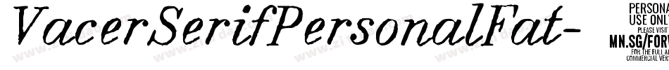 VacerSerifPersonalFat-56DB字体转换