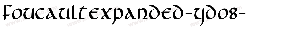 FoucaultExpanded-YDo8字体转换
