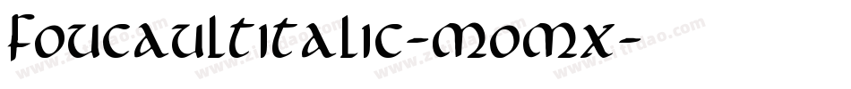 FoucaultItalic-MoMx字体转换