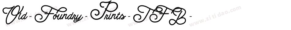 Old-Foundry-Prints-TFB字体转换