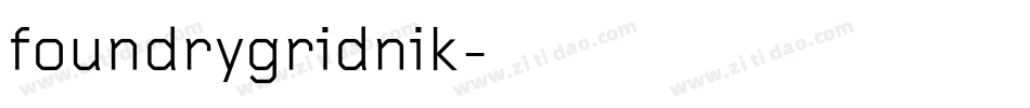 foundrygridnik字体转换
