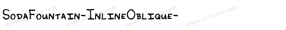 SodaFountain-InlineOblique字体转换
