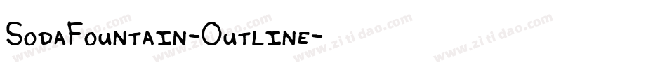 SodaFountain-Outline字体转换
