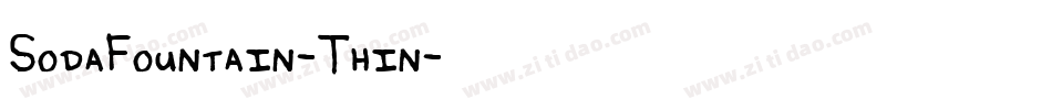 SodaFountain-Thin字体转换