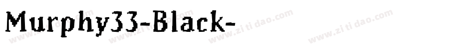 Murphy33-Black字体转换