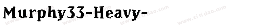 Murphy33-Heavy字体转换