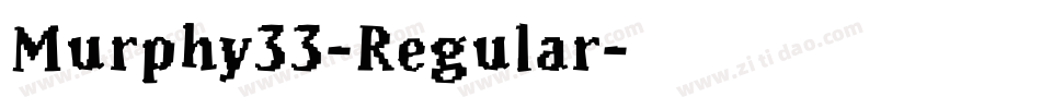 Murphy33-Regular字体转换