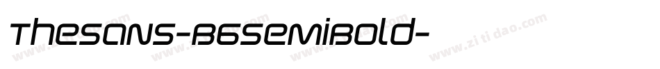 TheSans-B6SemiBold字体转换