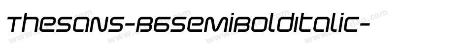 TheSans-B6SemiBoldItalic字体转换