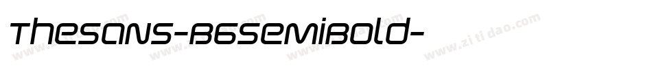 TheSans-B6SemiBold字体转换