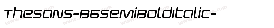 TheSans-B6SemiBoldItalic字体转换