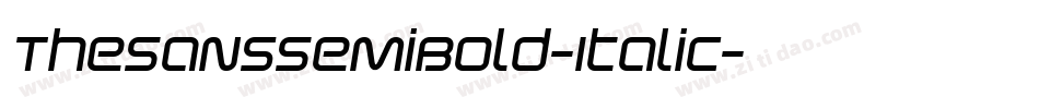 TheSansSemiBold-Italic字体转换