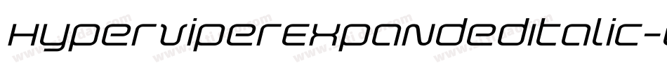 HyperViperExpandedItalic-eZZOn字体转换