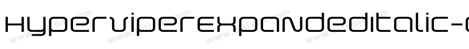 HyperViperExpandedItalic-eZZOn字体转换