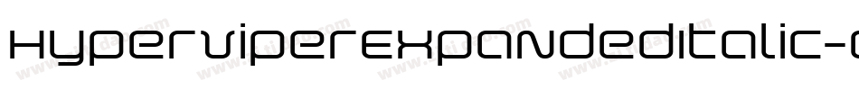 HyperViperExpandedItalic-eZZOn字体转换