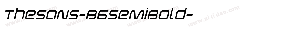 TheSans-B6SemiBold字体转换