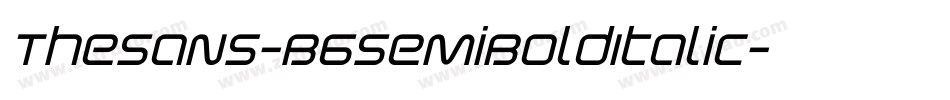 TheSans-B6SemiBoldItalic字体转换