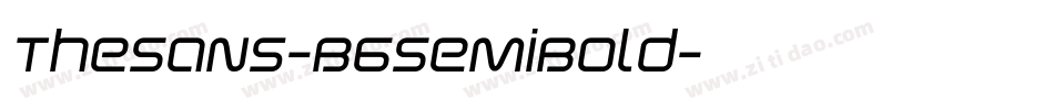 TheSans-B6SemiBold字体转换