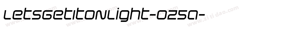 LetsGetItOnLight-oZ5a字体转换 LetsGetItOnLight-oZ5a字体转换