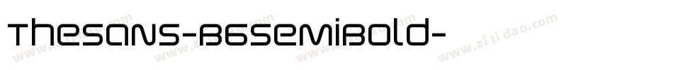 TheSans-B6SemiBold字体转换