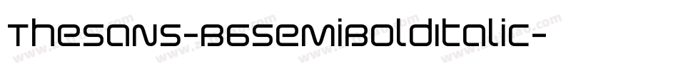 TheSans-B6SemiBoldItalic字体转换