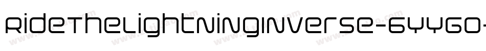 RideTheLightningInverse-6YYGo字体转换