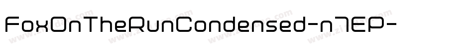 FoxOnTheRunCondensed-n7EP字体转换