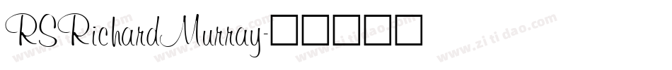 RSRichardMurray字体转换