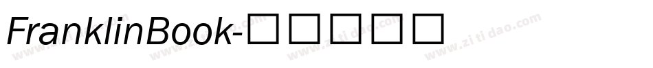 FranklinBook字体转换