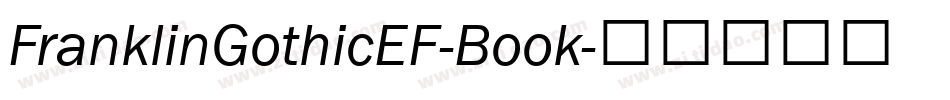 FranklinGothicEF-Book字体转换