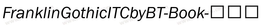FranklinGothicITCbyBT-Book字体转换