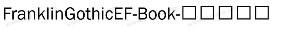 FranklinGothicEF-Book字体转换