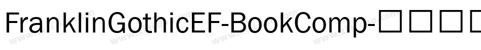 FranklinGothicEF-BookComp字体转换