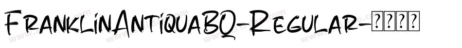 FranklinAntiquaBQ-Regular字体转换