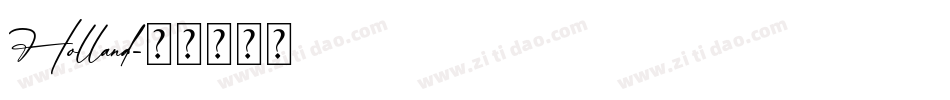 Holland字体转换