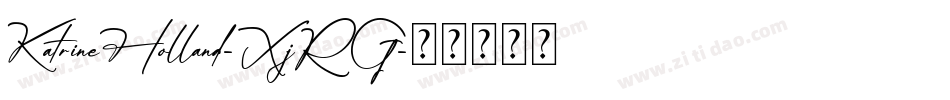 KatrineHolland-XjRG字体转换
