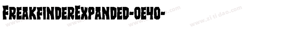 FreakfinderExpanded-0e4o字体转换