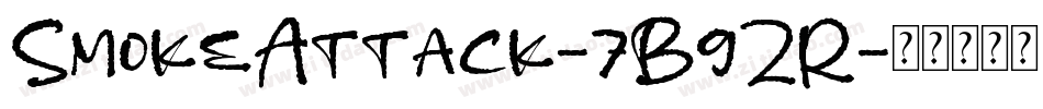 SmokeAttack-7B9ZR字体转换