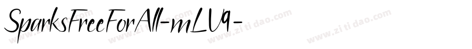 SparksFreeForAll-mLV9字体转换