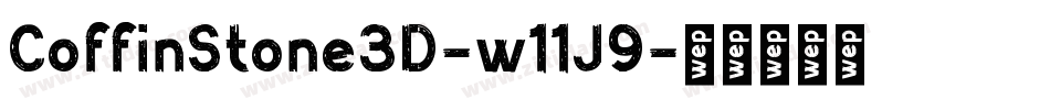 CoffinStone3D-w11J9字体转换