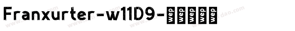 Franxurter-w11D9字体转换