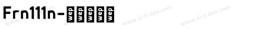 Frn111n字体转换